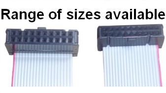 Standard point to point ribbon cable - range of sizes available.