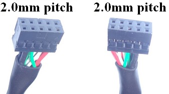 Motherboard USB cable : 2mm pitch to 2mm pitch
