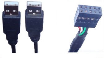 USB A to male pin header (2.54mm)