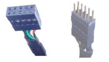 Motherboard USB cable : 2.54mm pitch 2x5 to 2x5 way